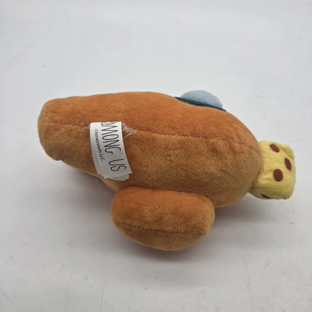 Just Toys Toikido Among Us Orange Crewmate With Cheese Hat Soft Plushie 8